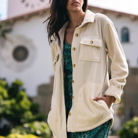 O'Neill Collins Oversized Superfleece Shacket - Picture 1 of 9